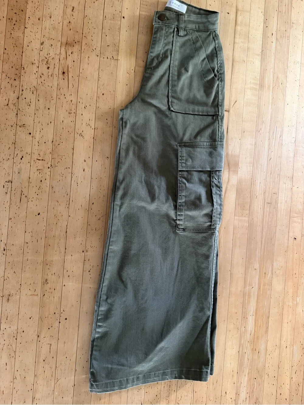 Olive Wide-Leg Pants - W24